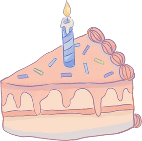 Stylized Watercolor Sea Birthday Cake